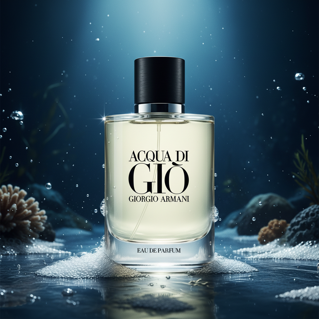 Acqua di Giò EDP - Solo Frasco en Fondo Acuático Sofisticado