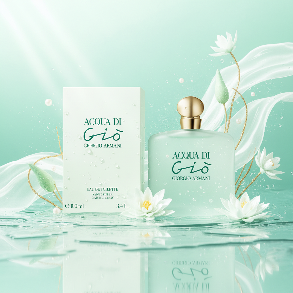 Acqua di Giò Femme - Con Caja y Fondo Acuático Fresco