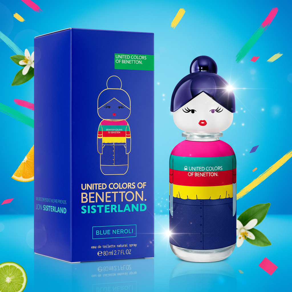 Benetton Sisterland Blue Neroli - Con Caja y Fondo Vibrante