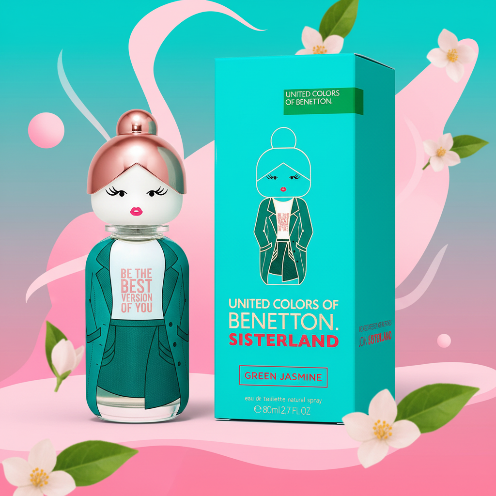 Benetton Sisterland Green Jasmine - Con Caja y Fondo Vibrante