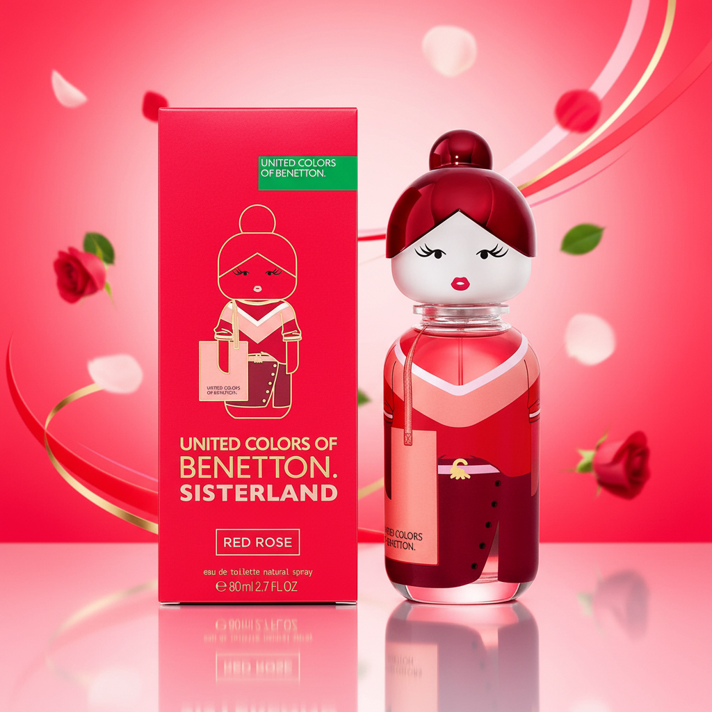 Benetton Sisterland Red Rose - Con Caja y Fondo Vibrante